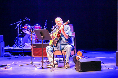 Gary “Shap” Shapiro performs his music once again at the Brush and Palette concert. Shapiro was among five return acts from prior years’ performances. 

