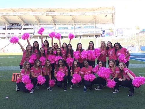 Dance company performs at Chargers halftime show