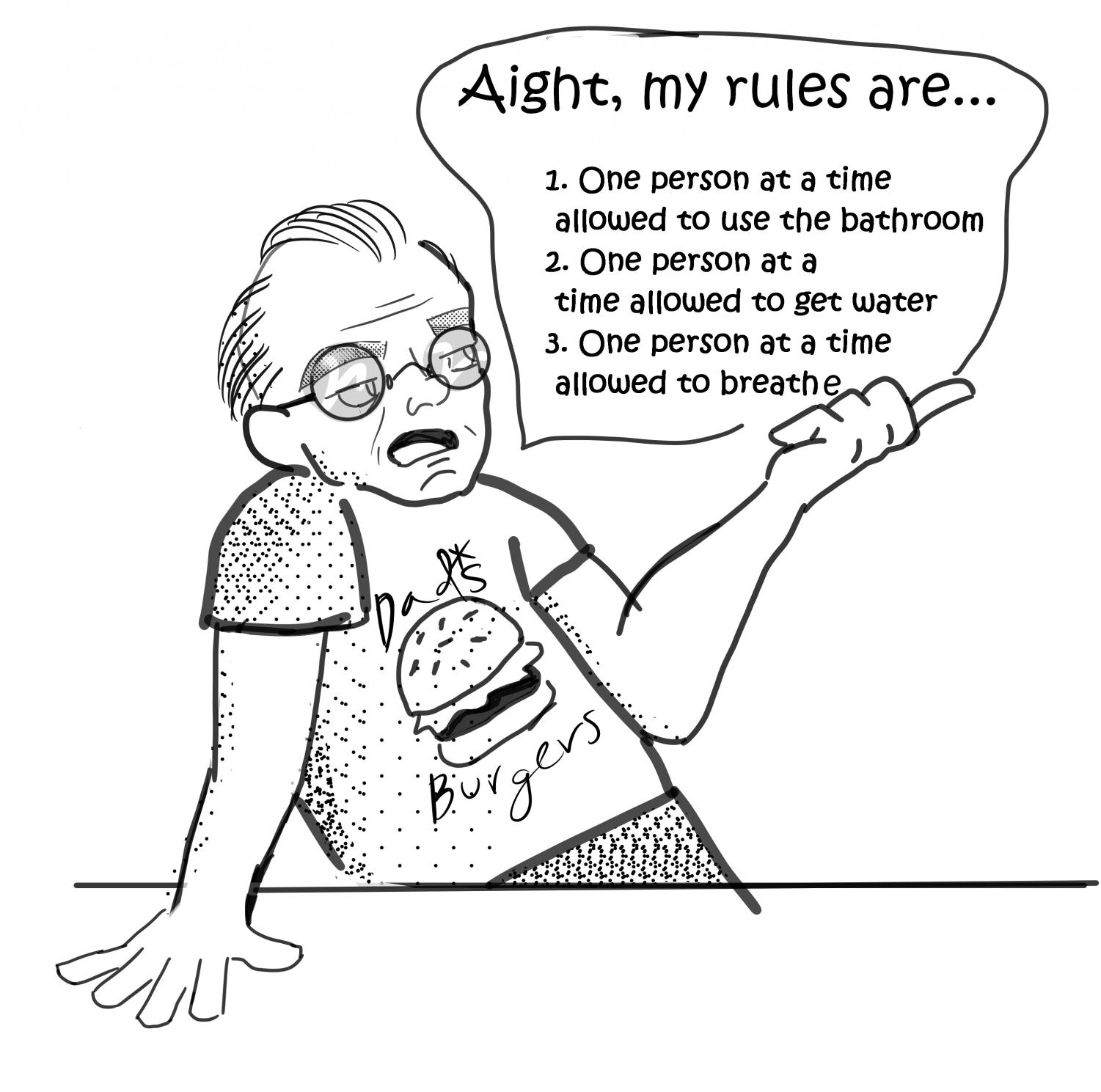 The great debate Teachers vs. Students bathroom passes Brush and