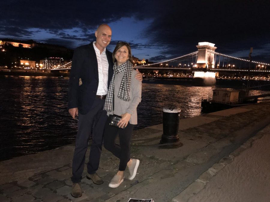 Gregory and her husband enjoy their soon-to-be home in Budapest, Hungary. The couple will reside in Budapest for the next two years before returning home to Laguna.