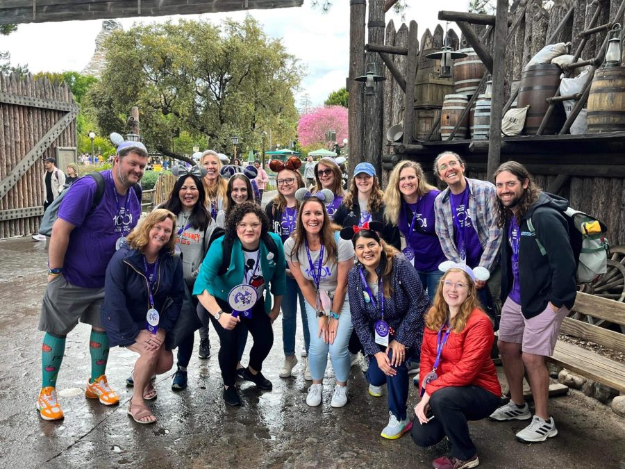 Disney 100 winners celebrate together as they enjoy their Disney trip. Sharing wonder, creativity, and imagination brings them together.
