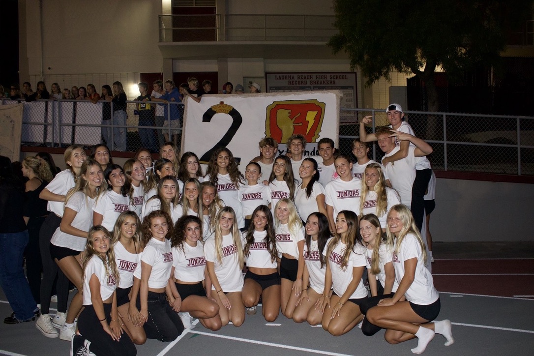 The junior class hype before performing their Gryffindor-themed dance at halftime during the Homecoming football game. Showing off their Breaker pride, the juniors brought the energy and spirit that made the night unforgettable.
